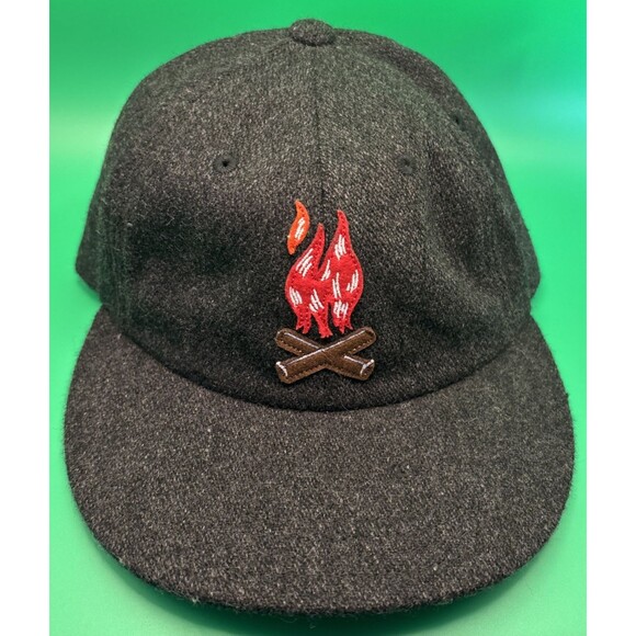 Agenda Other - Poler x Agenda Campfire Wool Blend Strapback Hat Cap Black Leather One Size